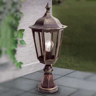 Lampy ogrodowe - ORION ORION Lampa na cokół FABIO, czarno-złota - miniaturka - grafika 1