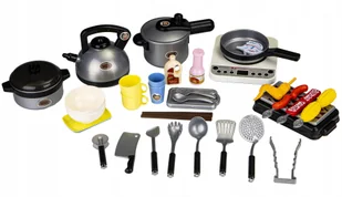 Zabawkowy Zestaw Do Gotowania Grillowania 40 el - Zabawki AGD - miniaturka - grafika 5
