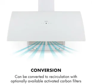 Klarstein Annabelle 90 Biały (TK15-Annabelle90WH) - Okapy kuchenne - miniaturka - grafika 5