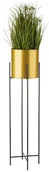 Kwietniki - Kwietnik z osłonka 95 cm czarno złoty - miniaturka - grafika 1
