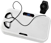 Platformy wibracyjne - skandika Plate Home 900 Plus, profesjonalny wibracyjne płyta z antypoślizgową, dużą powierzchnią Training, Bluetooth, trening paskami do ćwiczeń, ekskluzywny pilotem zdalnego sterowania na nadgarstek, SF-1870 - miniaturka - grafika 1