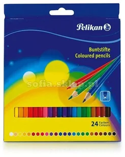 Pelikan Kredki ołówkowe 24 kolory drewniane - Kredki, ołówki, pastele i pisaki - miniaturka - grafika 3