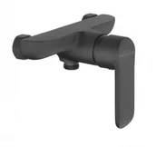 Baterie wannowe i prysznicowe - Invena Bateria natryskowa ścienna czarny mat,SIROS BN-90-004 -A - miniaturka - grafika 1