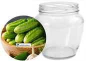 Pojemniki kuchenne - Domowa Spiżarnia Słoik beczułka ogórek 4 sztuki x 0,55 l - miniaturka - grafika 1