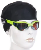 Pływanie - Mad Wave razor rainbow goggles czarno/zielony - miniaturka - grafika 1