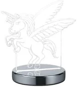 Lampy stojące - Trio Dziecięca LAMPKA biurkowa KARO R52491106 stojąca LAMPA stołowa LED 7W pegaz chrom przezroczysty - miniaturka - grafika 1