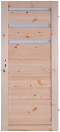Drzwi wewnętrzne - Kornik Kornik Skrzydło drzwiowe Oktawa sosna sęczna 80P - miniaturka - grafika 1
