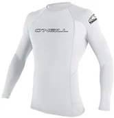 Pływanie - ONEILL wetsuits męska Basic Skins L/S Crew Rash Vest, biały, s 3342-025-S - miniaturka - grafika 1