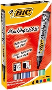 BIC Markery permanentne KOMPLET 4-kolory OKRĄGŁE 2000 - Markery permanentne - miniaturka - grafika 3
