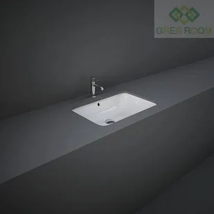 RAK Ceramics Ceramics VARIANT UMYWALKA PODBLATOWA PROSTOKĄTNA 55X36 CM BIAŁY POŁYSK VARUC55500AWHA - Umywalki - miniaturka - grafika 2