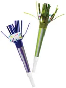 Urodziny dziecka - Unique Gwizdki trąbki rozwijane z frędzelkami w paski - 4 szt U93439 - miniaturka - grafika 1