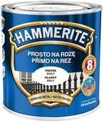 Farby do metalu - Hammerite Farba do metalu Prosto Na Rdzę połysk biały 0 7 l - miniaturka - grafika 1