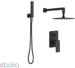 Actima Keria Black Zestaw prysznicowy czarny mat AREX.SET.2045BL - Zestawy prysznicowe - miniaturka - grafika 3