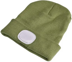 EXTOL Craft Czapka z Latarka LED Uniwersalny Rozmiar USB na Rower Wędrówki Zielona - Odzież robocza - miniaturka - grafika 4