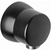 Akcesoria hydrauliczne - Kludi 630603900 SIRENA przyłącze kątowe do węża natryskowego czarny mat - miniaturka - grafika 1