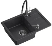 Zlewozmywaki - STEINER ZCM7744CZ3623500BL Pronto Smart czarny + bateria - miniaturka - grafika 1