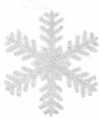 Ozdoby bożonarodzeniowe - Arpex Ozdoba choinkowa śnieżynka brokatowa srebrny 23 cm 1szt BN0318 BN0318 - miniaturka - grafika 1