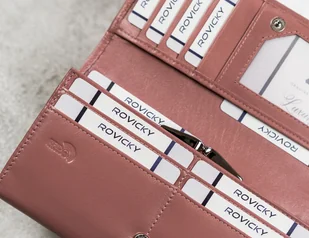 Cavaldi 4U Elegancki, podłużny portfel damski z klapą na zatrzask - Portfele - miniaturka - grafika 9