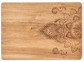 Deski do krojenia - ZELLER Deska kuchenna z nadrukiem 40 x 29 cm drewno akacjowe ZELLER 25566z - miniaturka - grafika 1