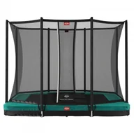 Trampoliny - Berg Ultim Favorit InGround 280 Black + Safety Net Comfort grün BT-32.23.62.70 - miniaturka - grafika 1