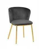 Krzesła - King Home Krzesło Mandy - ciemny szary KH1201100132.DRKGREY - miniaturka - grafika 1