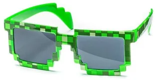 Gift World Gift World, Pikselowe okulary, 8 Bit, Minecraft Style, zielone - Dodatki do strojów karnawałowych - miniaturka - grafika 3