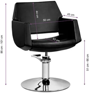 GABBIANO ACTIVESHOP Fotel Fryzjerski Santiago Czarny - Fotele fryzjerskie GABBIANO ACTIVESHOP Fotel Fryzjerski Santiago Czarny - Fotele fryzjerskie - miniaturka - grafika 13