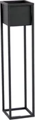 Kwietniki - Kwietnik Metalowy Stojak CUBO 90cm czarny skrzynka loft 05-01 - miniaturka - grafika 1