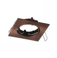 Oprawy, klosze i abażury - v-tac Oprawa Oczko V-TAC GU10 Kwadrat Ruchoma Miedź VT-779SQ - miniaturka - grafika 1