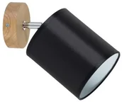 Lampy ścienne - Spotlight 56746174 - Kinkiet APRILLIA 1xE27/25W/230V dąb czarny - miniaturka - grafika 1