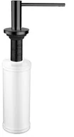 Mydelniczki i dozowniki mydła - Blue Water Dozownik okrągły stal szczotkowana CZARNA BW-5901730615715) BW-5901730615715 - miniaturka - grafika 1