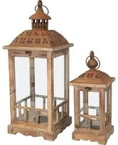 Pigmejka Komplet lampionów PIGMEJKA Candela, brązowy, 2 elementy - Świeczniki - miniaturka - grafika 2