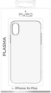 PURO Plasma Cover - Etui iPhone Xs Max (przezroczysty) IPCX65PLASMATR - Etui i futerały do telefonów - miniaturka - grafika 3