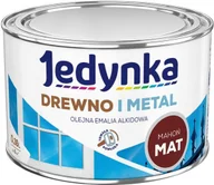 Farby do metalu - Jedynka Emalia alkidowa mat mahoń 0 36 l - miniaturka - grafika 1