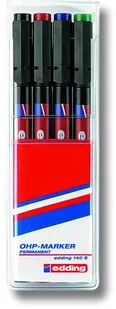 Edding 4  140  4 markery OHP 140 S, Permanent, 0.3 MM, sortowane 4-140-4 - Foliopisy - miniaturka - grafika 2