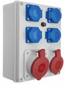 Bezpieczniki elektryczne - Rozdzielnica R-box 1x32A/5P 1x16A/5P 4x250V 1100-0 - miniaturka - grafika 1