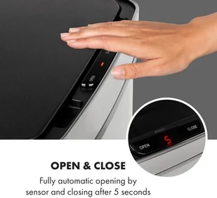 FENIKS Klarstein Klarstein Touchless, czujnik, 72 l, 4 pojemniki, ABS / PP / stal nierdzewna KG15-TouchlessBin - Kosze na śmieci FENIKS Klarstein Klarstein Touchless, czujnik, 72 l, 4 pojemniki, ABS / PP / stal nierdzewna KG15-TouchlessBin - Kosze na śmieci - miniaturka - grafika 7