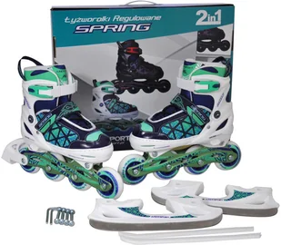 Axer ŁYŻWOROLKI 2W1 SPRING ROZM S(31-34) A23860-S - Rolki - miniaturka - grafika 15