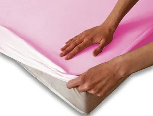 Darymex Prześcieradło ochronne z gumką SG różowe 140x200 cm 5907761047624 - Prześcieradła - miniaturka - grafika 2