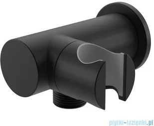 Kohlman Axel Black zestaw prysznicowy z deszczownicą 25 cm czarny mat QW210ABR25 | - Zestawy prysznicowe - miniaturka - grafika 9