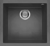 Zlewozmywaki - Elleci Komora QUADRA 102 BSO dark grey K99 KERATEK LKQ10299BSO - miniaturka - grafika 1