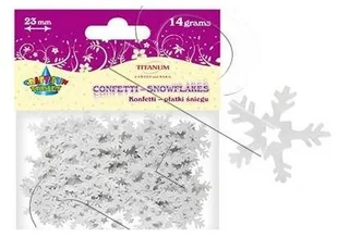TITANUM Dekoracje TITANUM konfetti płatki śnieg 260086 - Pasmanteria - miniaturka - grafika 5