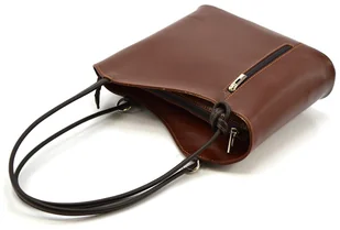 Vera Pelle Torebka-plecak vp115l Brązowy/Czekoladowy - Plecaki - miniaturka - grafika 5