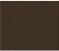 Bramy garażowe - Brama garażowa segmentowa 2500 x 2125 mm brąz L z napędem Isomatic - miniaturka - grafika 1