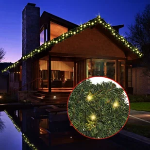 vidaXL vidaXL Świąteczna girlanda z lampkami LED 10 m 242424 - Ozdoby bożonarodzeniowe vidaXL vidaXL Świąteczna girlanda z lampkami LED 10 m 242424 - Ozdoby bożonarodzeniowe - miniaturka - grafika 1