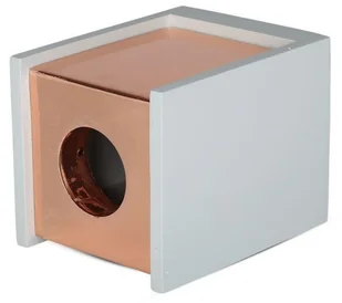 v-tac Oprawa V-TAC GIPS BETON GU10 Natynkowy Kwadrat Szary/Złoto VT-860 - Oprawy, klosze i abażury - miniaturka - grafika 4