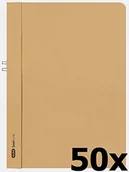 Teczki i skoroszyty - Elba 400001022 teczka zaciskowa Smart Line zestaw 50 sztuk A4 bez przedniej okładki z kartonu 250 g/m chamois 400001022 - miniaturka - grafika 1