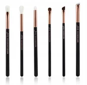 Pędzle do makijażu - Pędzle do Makijażu Jessup T161 6 Sztuk Rose Gold - miniaturka - grafika 1