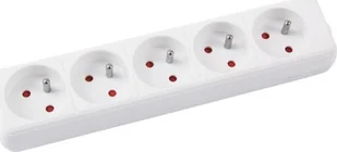 OFFICE PRODUCTS Przedłużacz OFFICE PRODUCT, 5 gniazd, 1,5m, z uziemieniem, biały 13115121-14 - Listwy zasilające - miniaturka - grafika 2