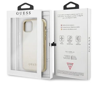 Guess Obudowa dla telefonów komórkowych Iridescent pro Apple iPhone 11 Pro GUHCN58IGLGO Złoty - Etui i futerały do telefonów - miniaturka - grafika 8